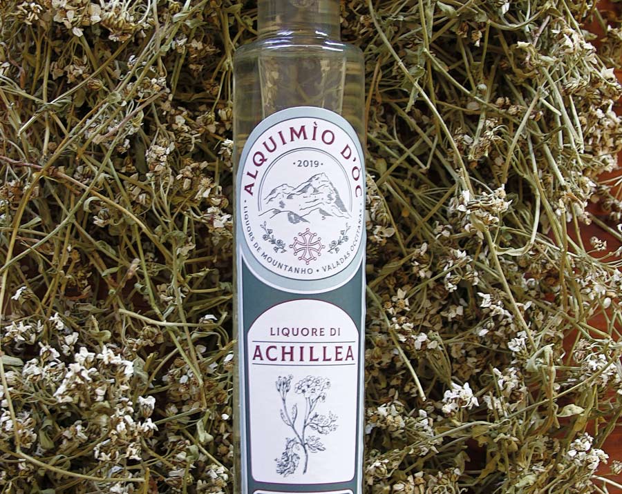 Liquore con fiori di Achillea
